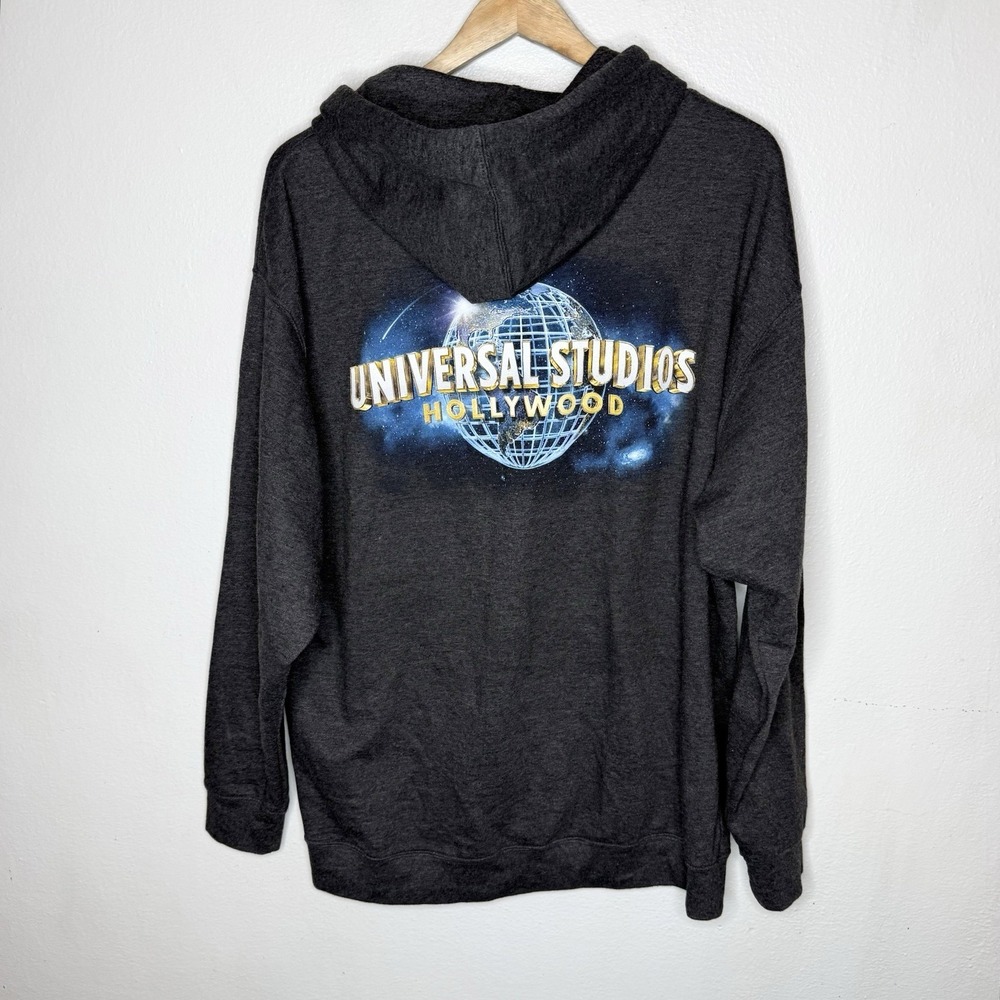 Universal Studios Hollywood Gray Full Zip Hoodie Hooded Independent Mens XL